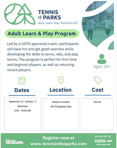 Adult Tennis Flyer